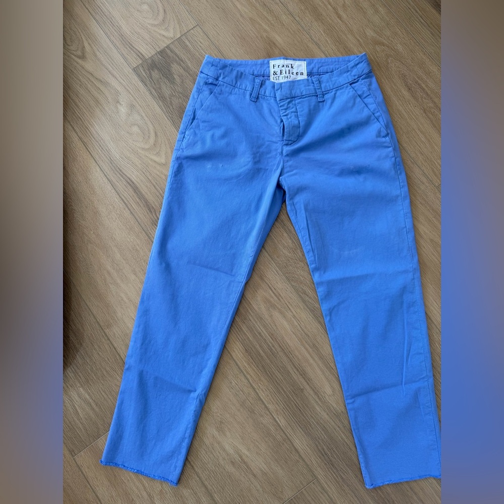 Frank & Eileen Classic Blue Trousers Wiclow Chino Size 4